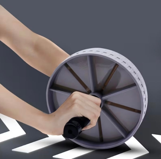 Ab Roller - an Efficient Fitness Tool in Stylish Gray