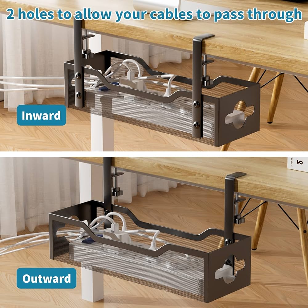 Under Desk Cable Management Tray