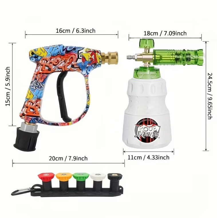 High-Pressure Washer Spray Gun Kit