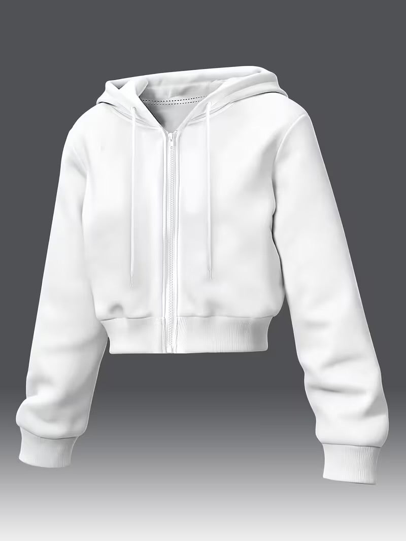 Women's Cropped Hooded Sweatshirt