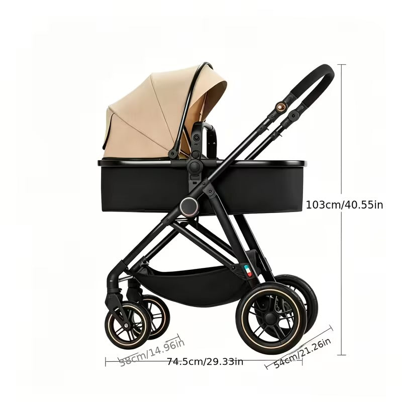 High - Landscape Four - Wheel Stroller That Can Be