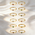 Birthstone Ring Set