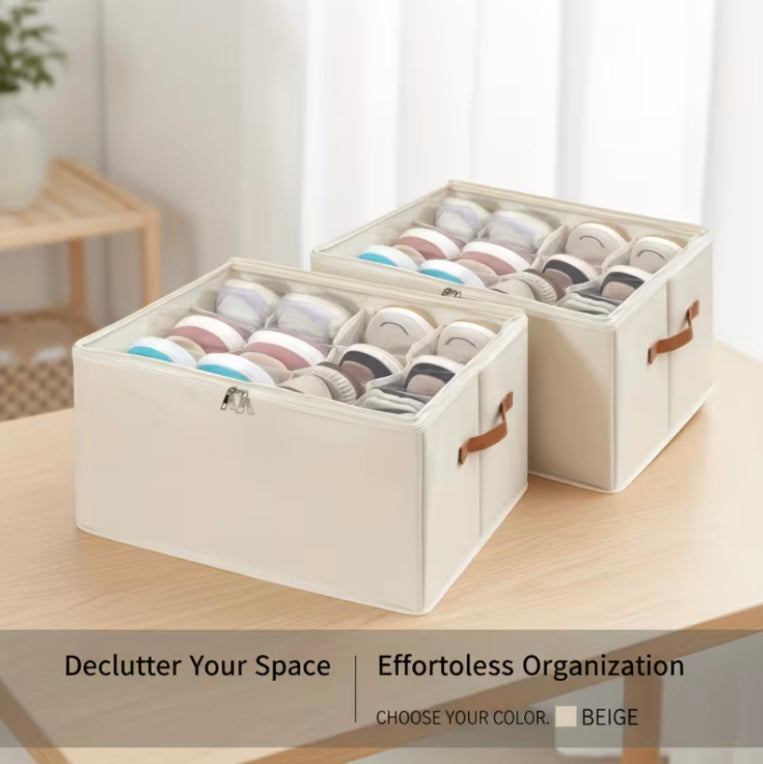 2pcs Foldable Oxford Fabric Shoe Organizer | Dustproof