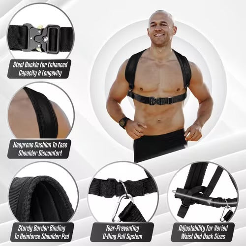 Local Weighted Training Pull Sled with Vest
