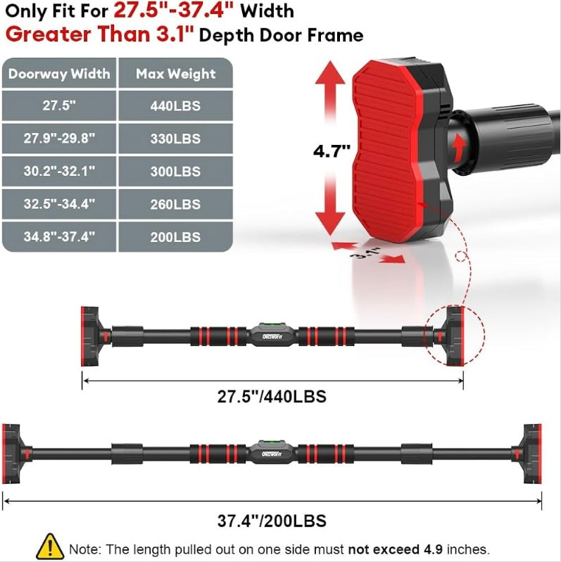 1pc Heavy-Duty All-in-One Home Gym System - Adjustable