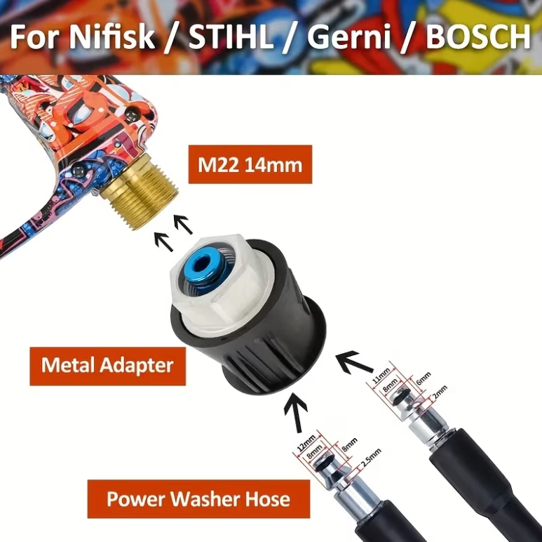 High-Pressure Washer Spray Gun Kit