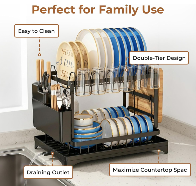 Kitchen Dish Drying Rack