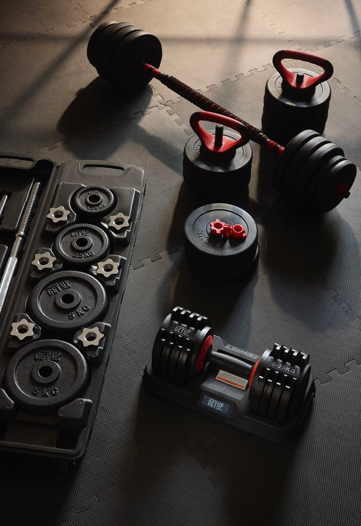 LocalGetUp 4-in-1 Adjustable Weight Set Barbell