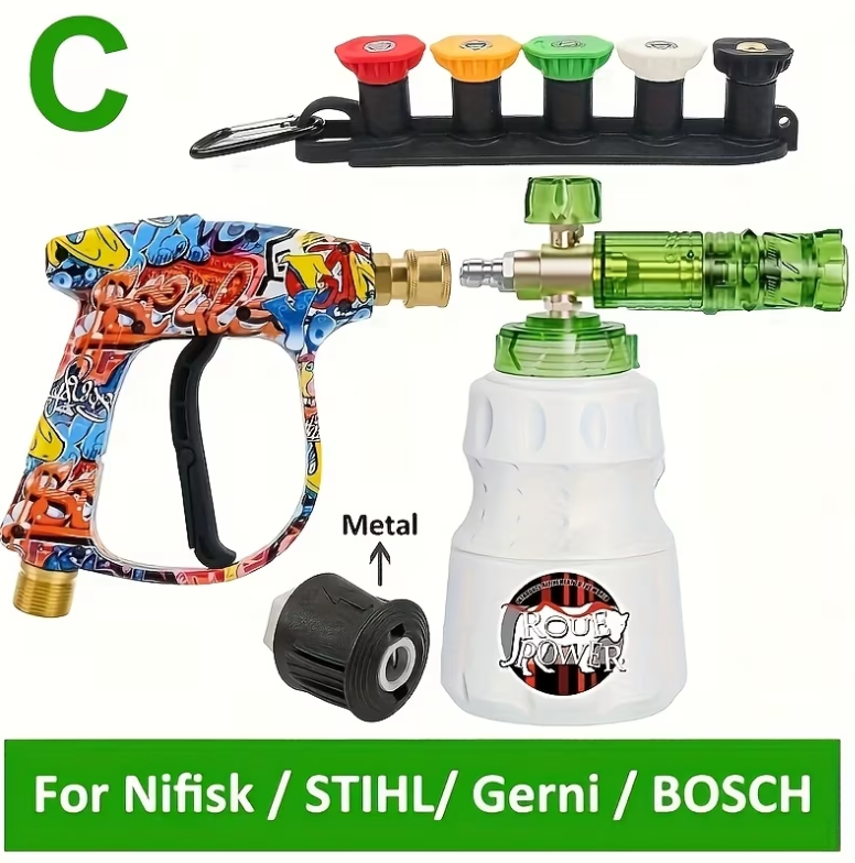 High-Pressure Washer Spray Gun Kit