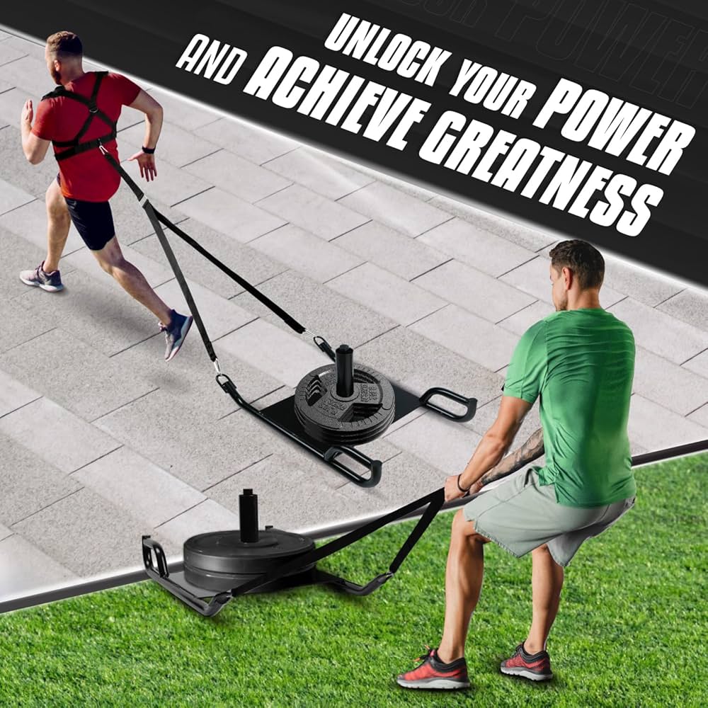 Local Weighted Training Pull Sled with Vest