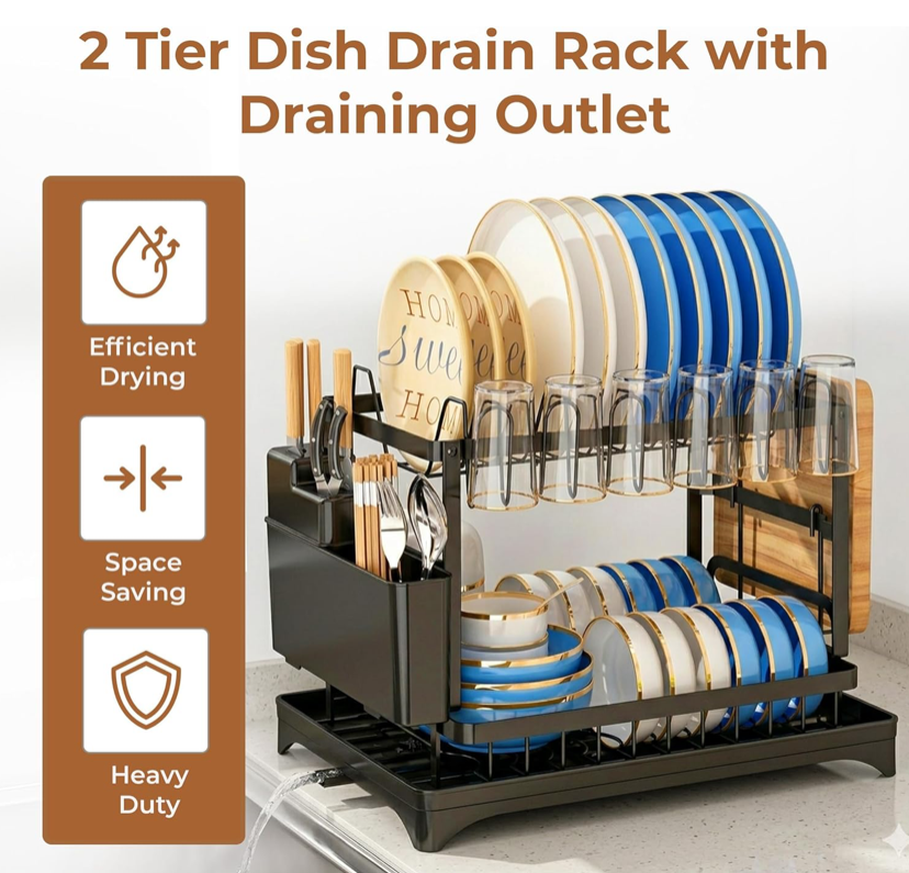 Kitchen Dish Drying Rack