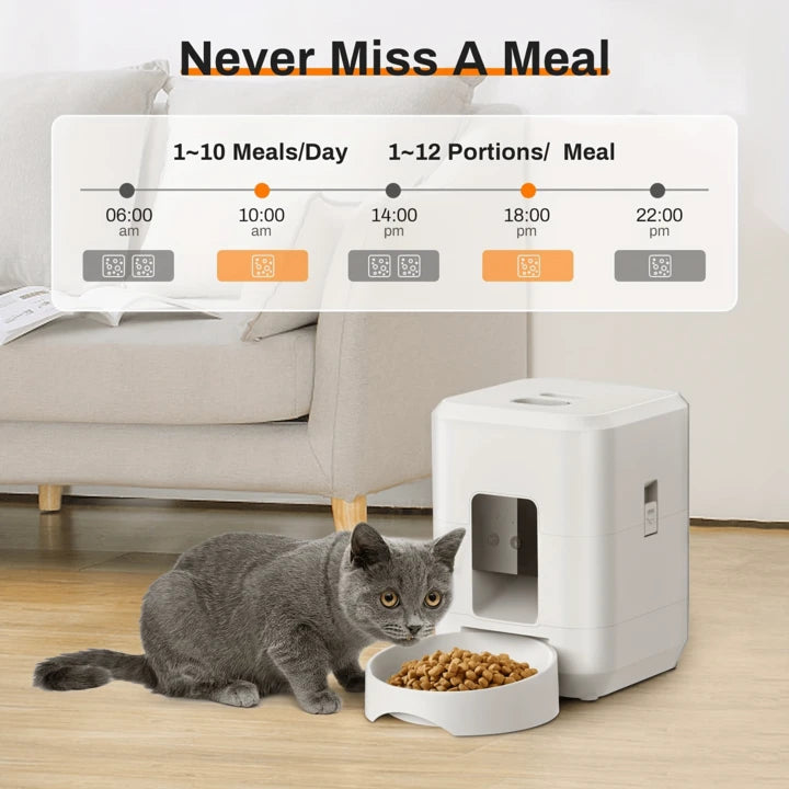 2L 5V USB Automatic Pet Food Feeder for Dog Cat Smart