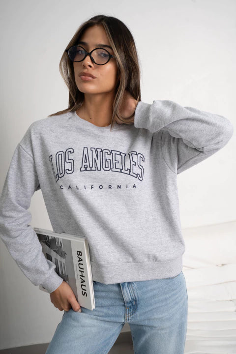 New Autumn/Winter -Lined Thickened Crew Neck Letter