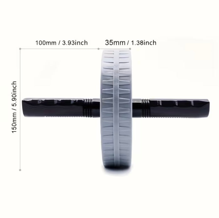 Ab Roller - an Efficient Fitness Tool in Stylish Gray