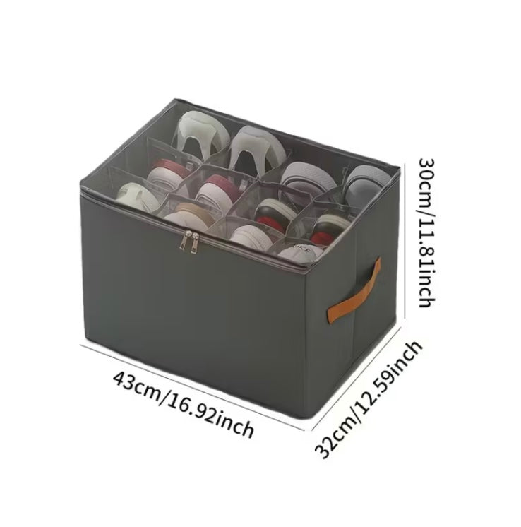2pcs Foldable Oxford Fabric Shoe Organizer | Dustproof