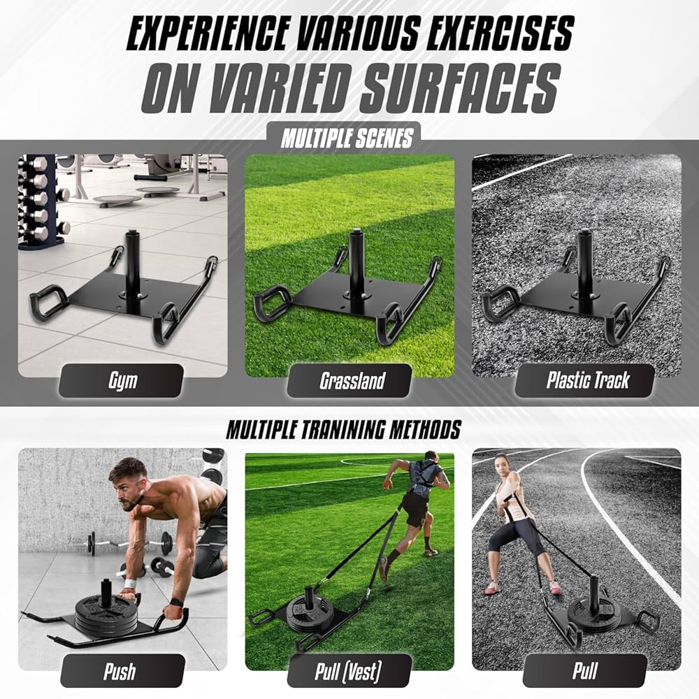 Local Weighted Training Pull Sled with Vest