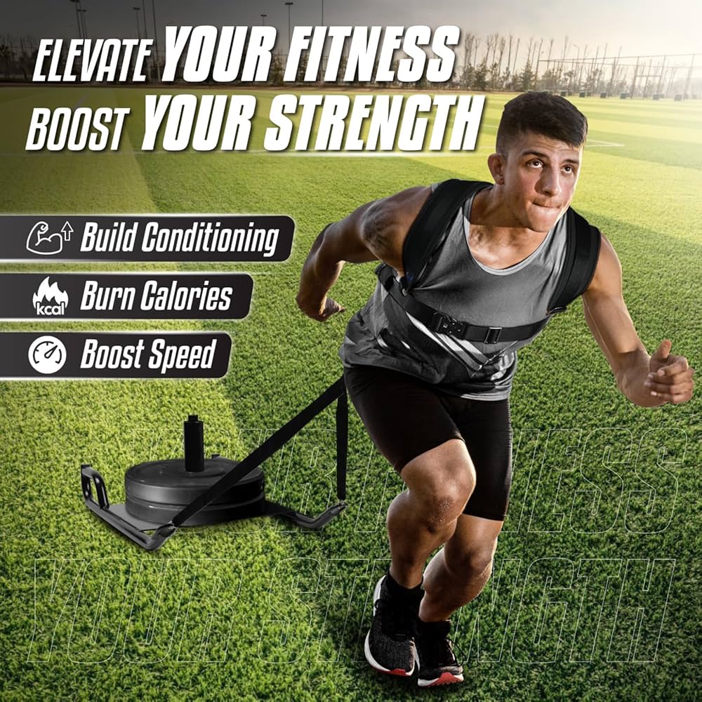 Local Weighted Training Pull Sled with Vest