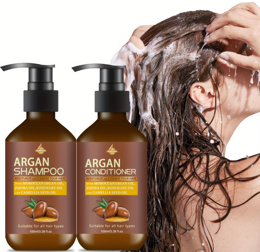 Argan Oil Shampoo and Conditioner Set - Sulfate Free
