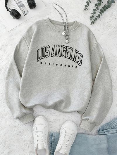 New Autumn/Winter -Lined Thickened Crew Neck Letter