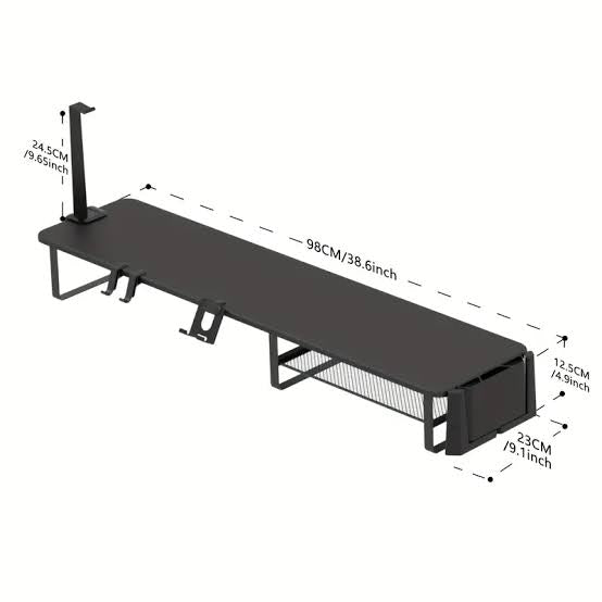 Multifunctional Monitor Stand Riser with Headset Holder